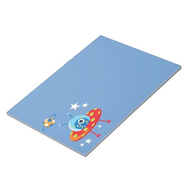 Alien Spaceship Notepad (Angled)