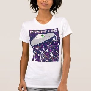 Alien spaceship UFO UAP art neuro T-Shirt