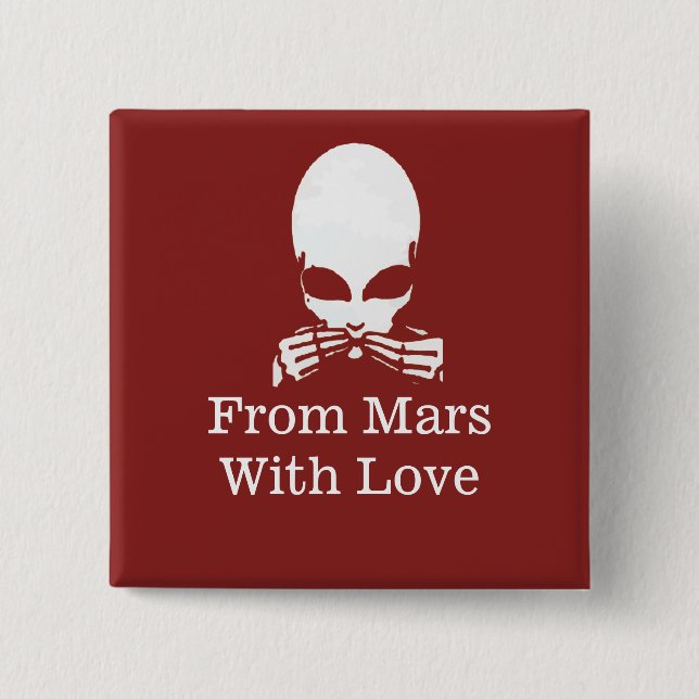 Alien, Speak No Evil, edit text 15 Cm Square Badge (Front)