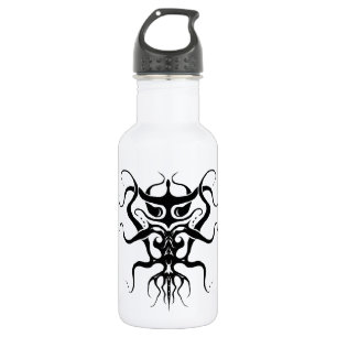 Alien Species Tribal Tattoo Design - black 532 Ml Water Bottle