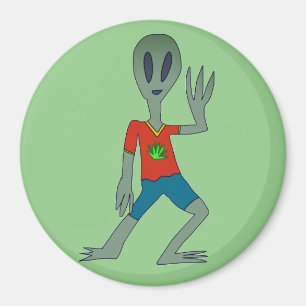 alien Standard, 2¼ Inch Circle Magnet