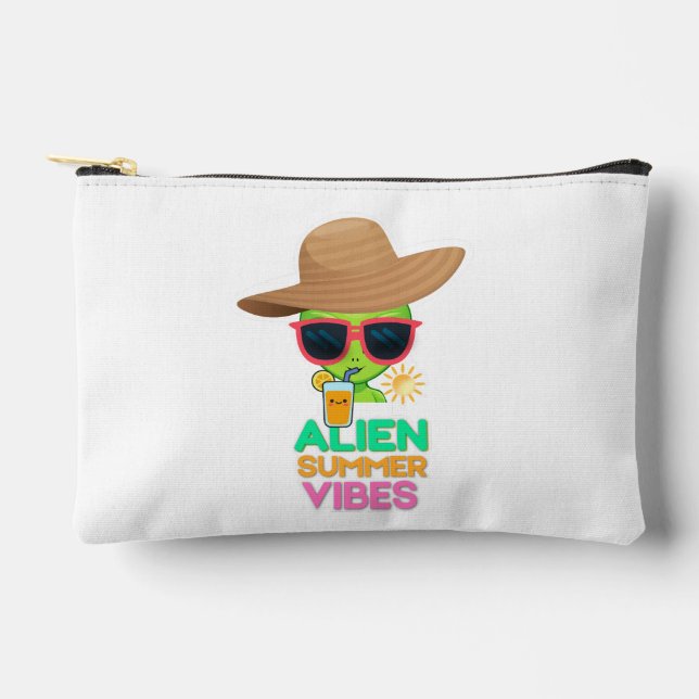  Alien Summer Beach Vibes Accessory Pouch (Front)