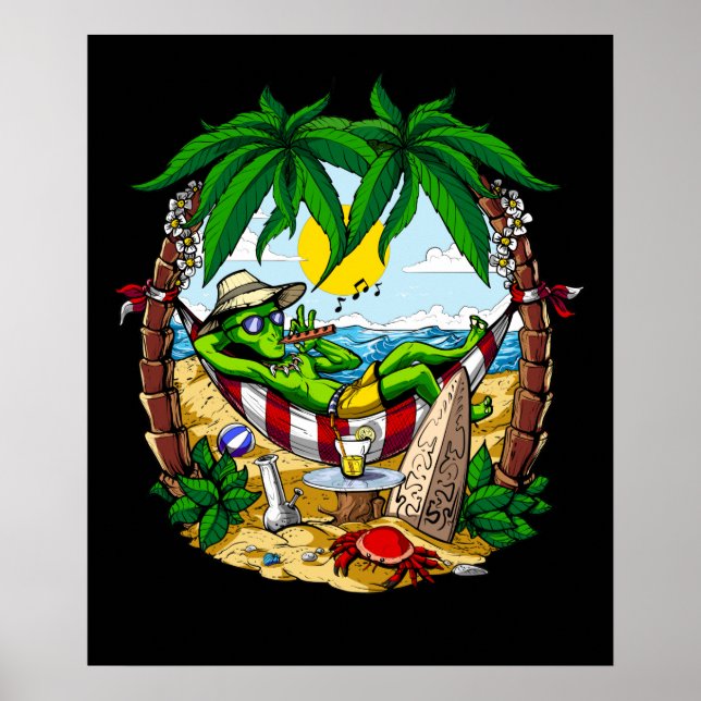 Alien Summer Vacation Poster (Front)