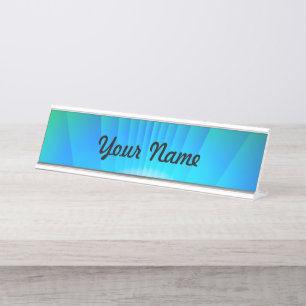 Alien Sunset Desk Name Plate