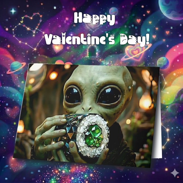 Alien & Sushi Puns | Happy Valentine's Day Card (Creator Uploaded)