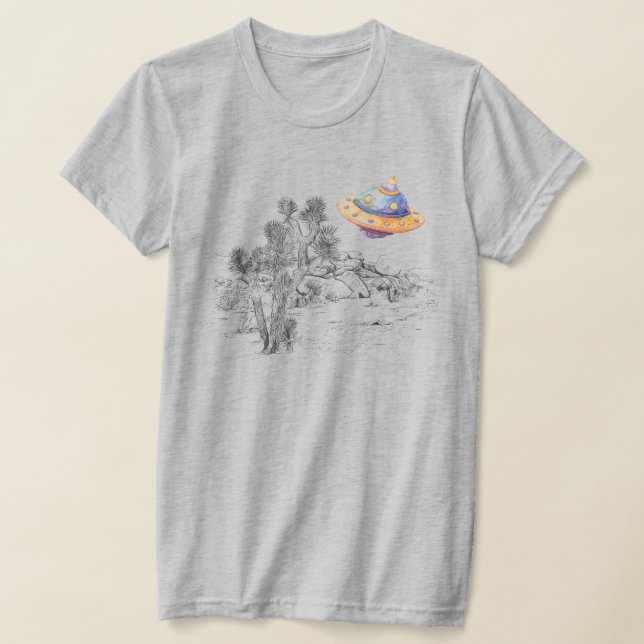 Alien Take Over of Joshua Tree T-Shirt (Laydown)