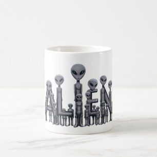 Alien Text Coffee Mug