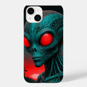 Alien themed iPhone 14 phone case