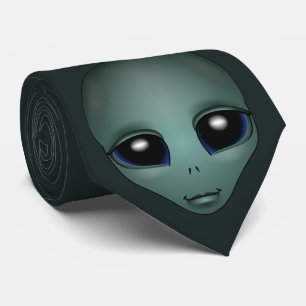 Alien Ties Gifts Grey Alien Necktie Alien Keepsake