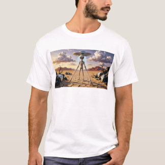 Alien Time Traveller in Surreal Desert Landscape S T-Shirt