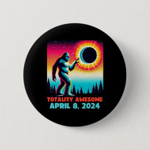 Alien Total Solar Eclipse 4.08.2024 Apparel 6 Cm Round Badge