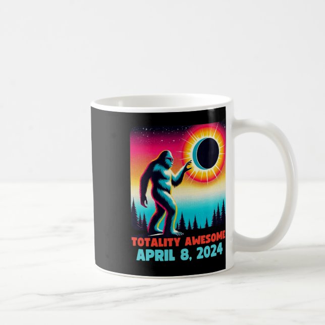 Alien Total Solar Eclipse 4.08.2024 Apparel  Coffee Mug (Right)