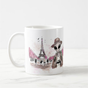 Alien Touring Paris Coffee Mug