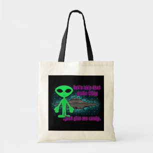 Alien Trick or Treat Tote Bag