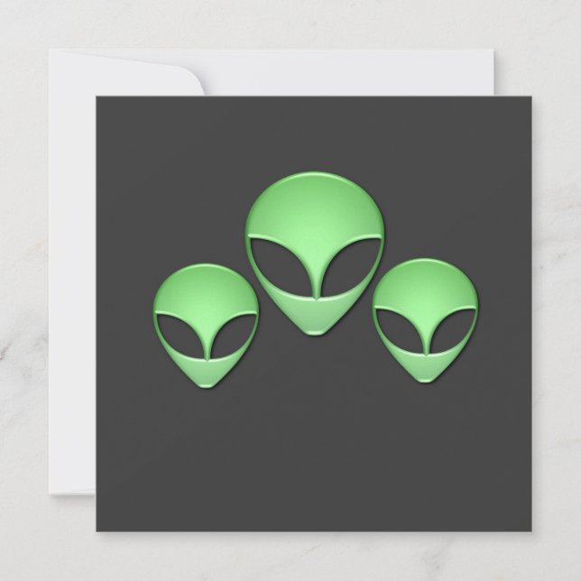 Alien Trio Invitation (Front)