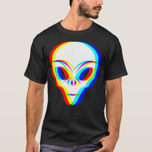 Alien Trippy Vaporwave House Music Festival Edm Te T-Shirt