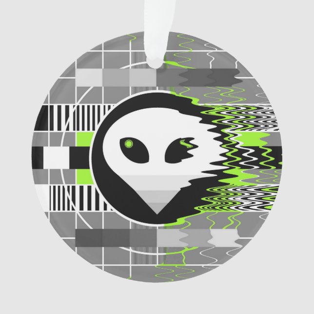 Alien TV acrylic ornament (Front)