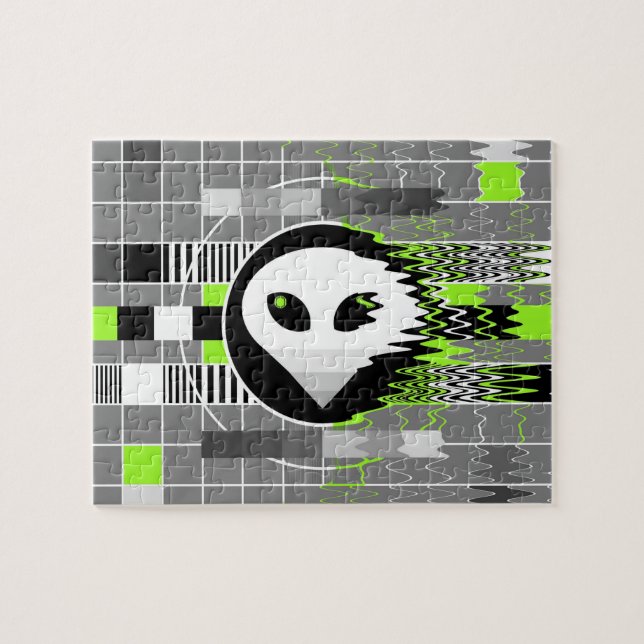 Alien TV jigsaw puzzle (Horizontal)