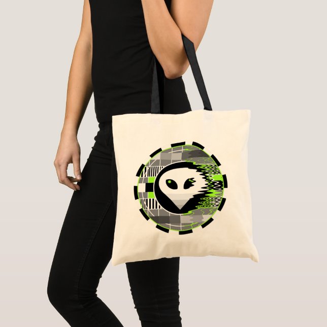 Alien TV Round tote bag (Front (Product))