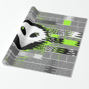 Alien TV wrapping paper