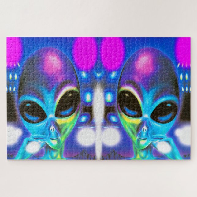 Alien twins jigsaw puzzle (Horizontal)