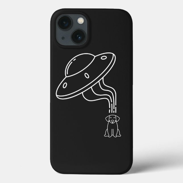 Alien UFO Abducting A Dog Puppy   Case-Mate iPhone Case (Back)