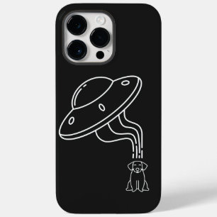 Alien UFO Abducting A Dog Puppy Case-Mate iPhone 14 Pro Max Case