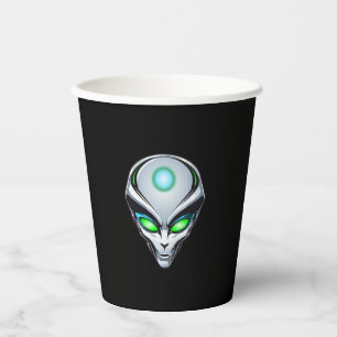 Alien UFO Abduction Space Birthday Party Paper Cups