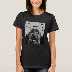 Alien UFO Bouvier Des Flandres Dog Men Women Kid T-Shirt