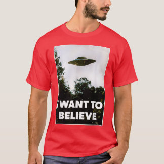 Alien Ufo Hunter I Want To Believe Ufo 2 T-Shirt