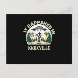 Alien UFO In knoxville City Postcard