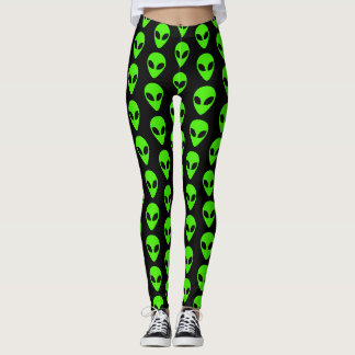 Alien UFO Pattern Leggings