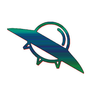 Alien UFO Ship Minimalist Mug   Sci-Fi Art