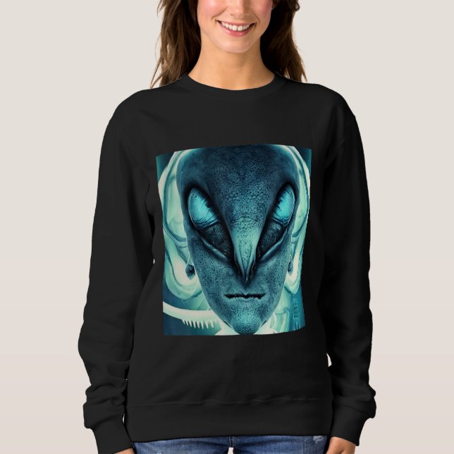 Alien UFO UAP 51 area grey out of this world creat Sweatshirt (Front)
