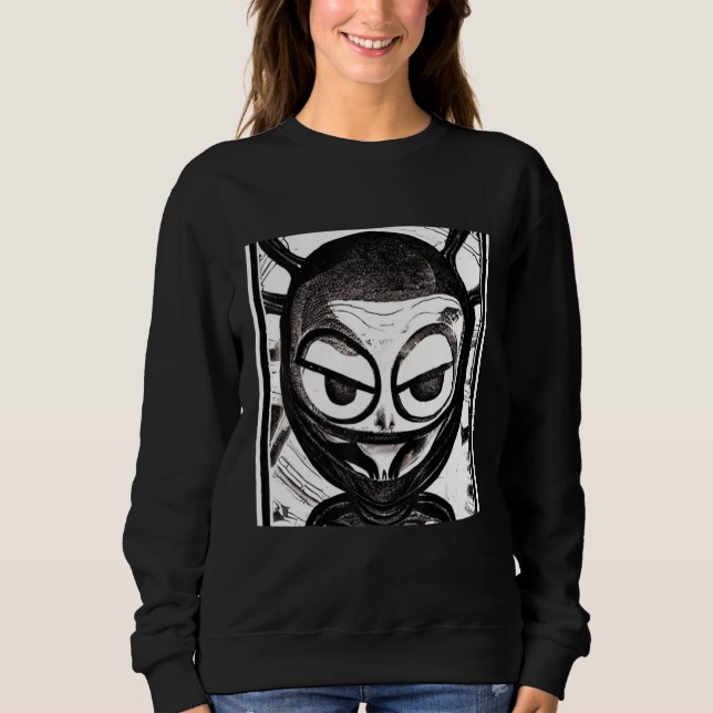 Alien UFO UAP 51 area grey out of this world creat Sweatshirt (Front)