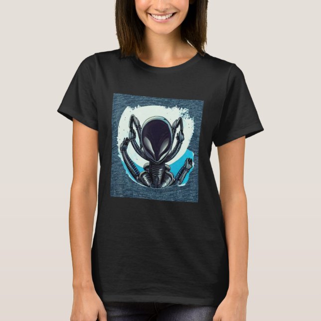 Alien UFO UAP 51 area grey out of this world creat T-Shirt (Front)