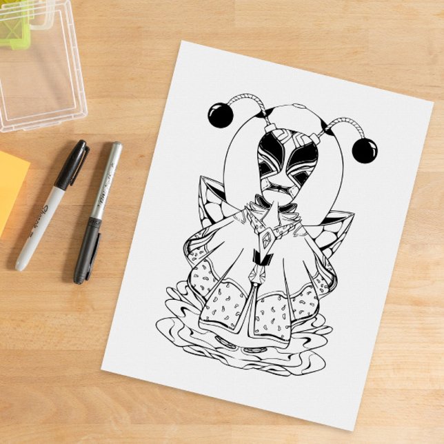 Alien: Unique Creature Out of This World Colouring Poster (Creator Uploaded)
