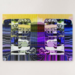 Alien units of life art jigsaw puzzle
