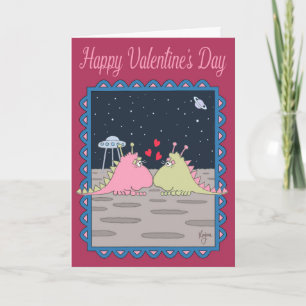 ALIEN VALENTINE Valentine's Day Card