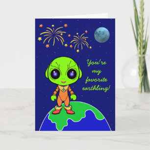Alien Valentine's card by Jo Images