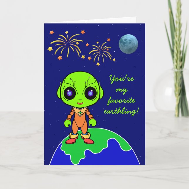Alien Valentine's card by Jo Images (Front)