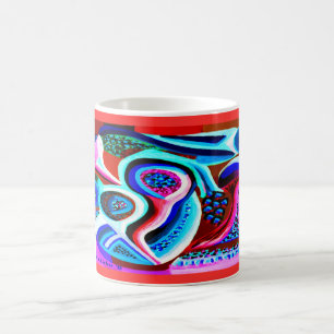 Alien vision art coffee mug