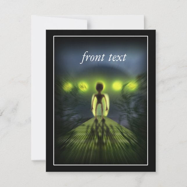 Alien Visitor Invitation (Front)