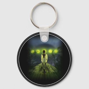 Alien Visitor Key Ring
