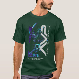 Alien vs Predator Whoever Wins We Lose Big Chest P T-Shirt