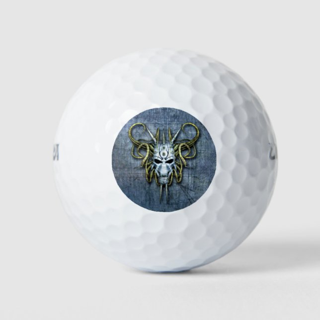 Alien War Mask Golf Balls (Front)
