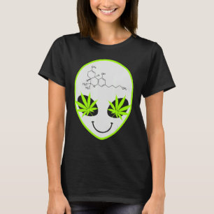 Alien Weed Street Wear Artwork Illustration T-Shirt