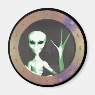 Alien window magnet