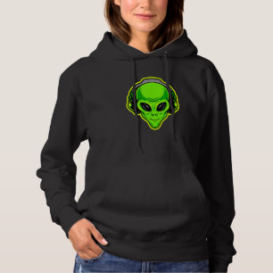 Alien With Headphones Are You Ready Hoodie