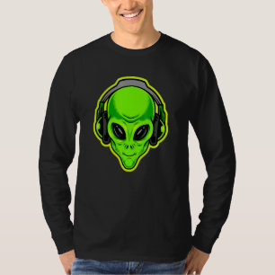 Alien With Headphones Are You Ready T-Shirt